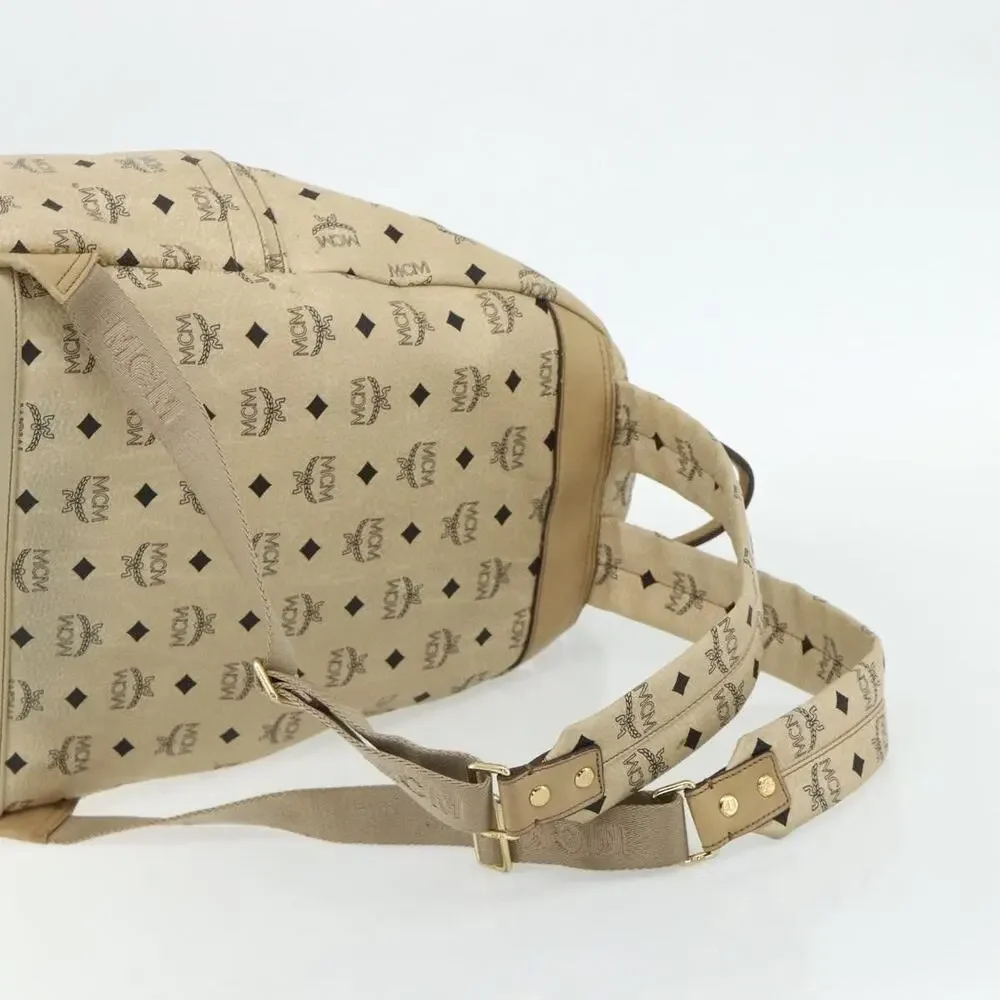 MCM Visetos Logogram Backpack Beige